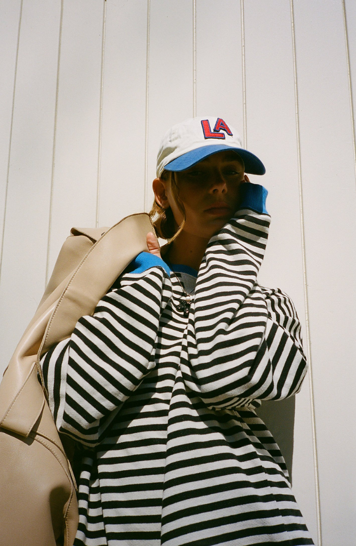 Hannah | Women Spring Striped Crewneck Sweater