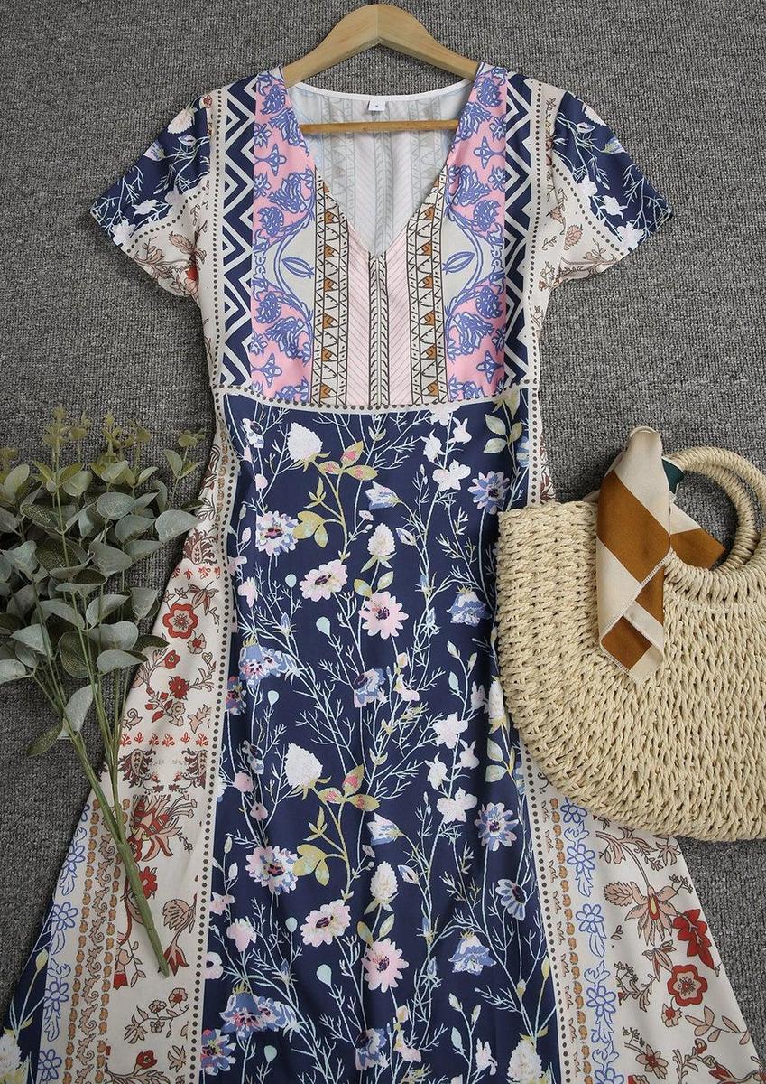 Indira - Boho Printed Dress