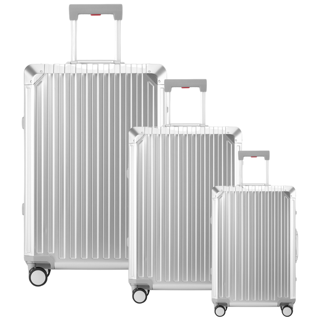 ICONIC ALUMINIUM - SILVER TRAVEL SET
