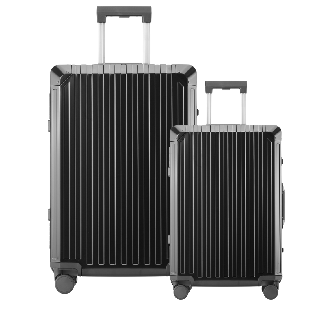 ICONIC ALUMINIUM - BLACK TRAVEL SET