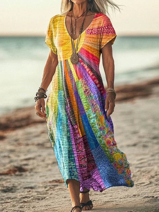Maya | Bohemian Colorful Dress
