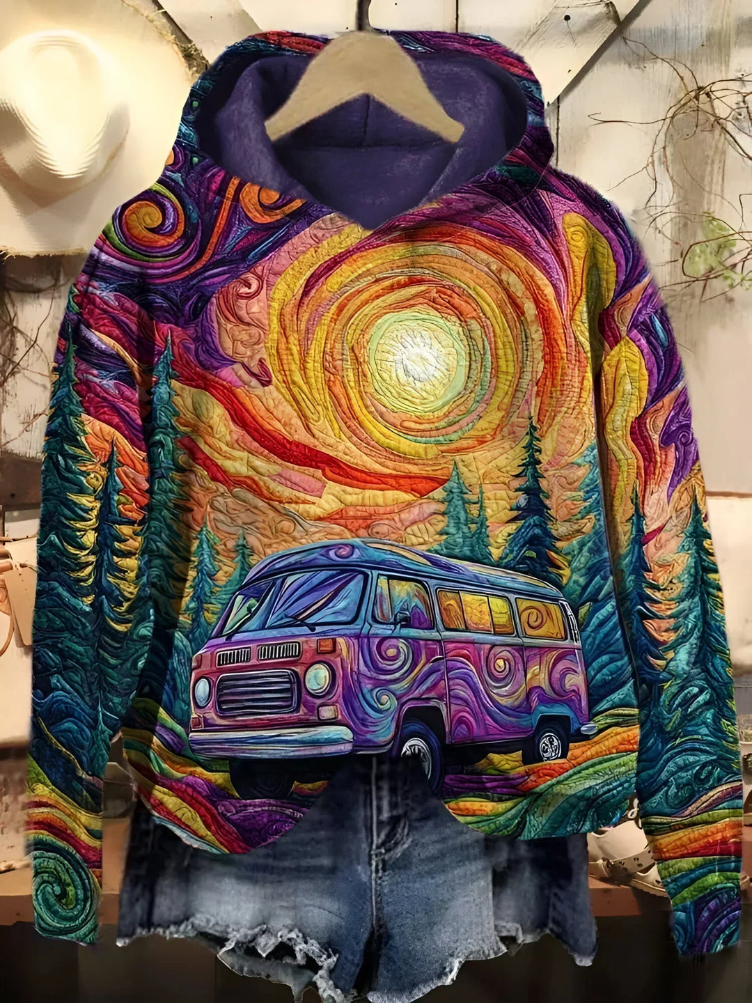 Aurora | Retro Roadtrip Hoodie