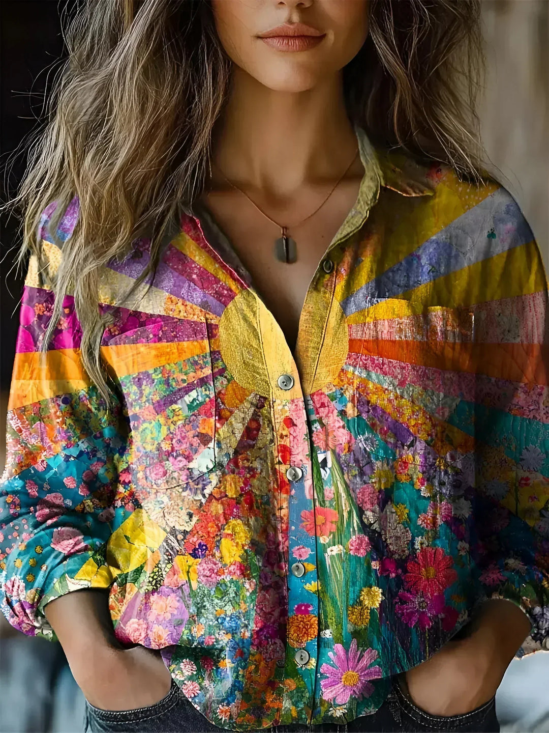 Tineke | Radiant Sunflower Blouse