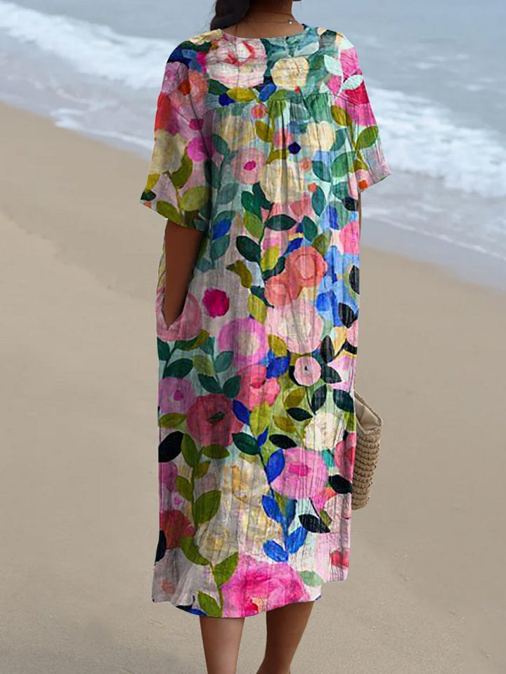 Bente - Vintage Flower Dress Beach